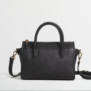 J. Crew Black Mini Crossbody Satchel